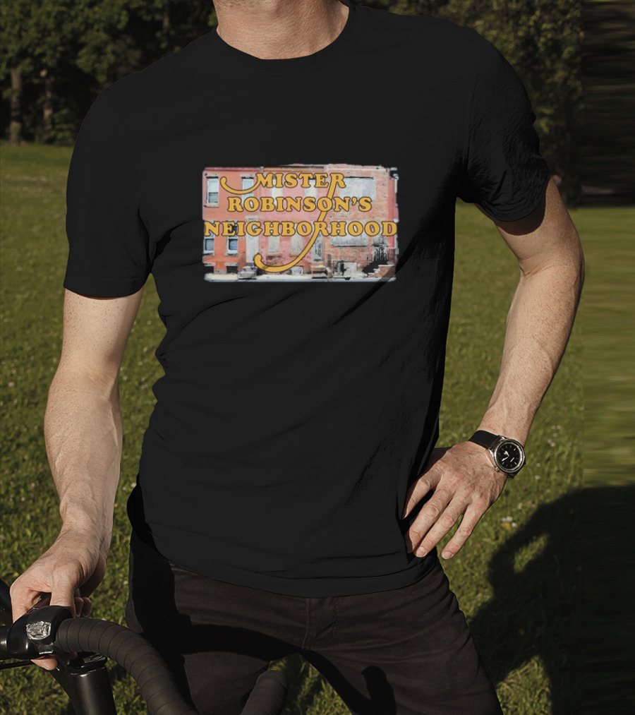 Mister Robinson's Neighborhood Urban Background Image T-Shirt