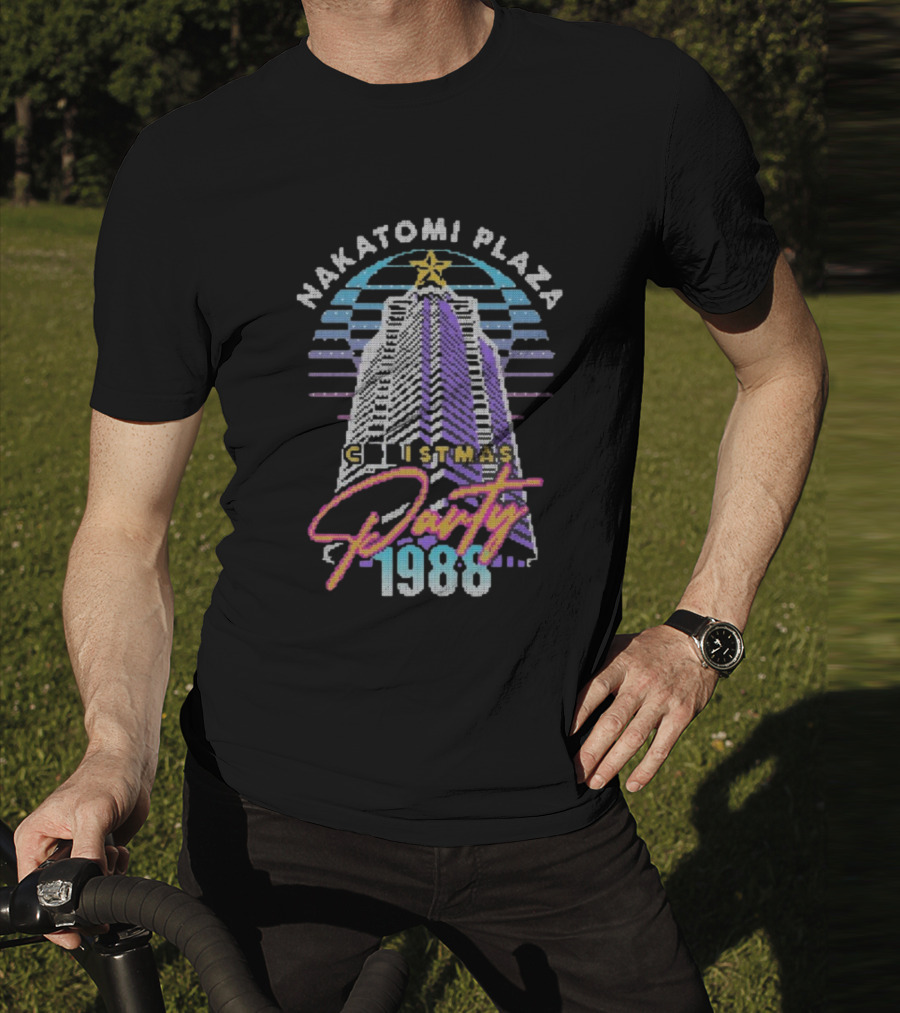 Nakatomi Plaza Christmas Party 1988 Vintage Sweater Bruce Plaza T-Shirt
