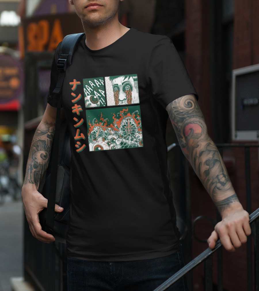 Nankinmushi AAAHHH Bedbugs Attack Horror Manga T-Shirt