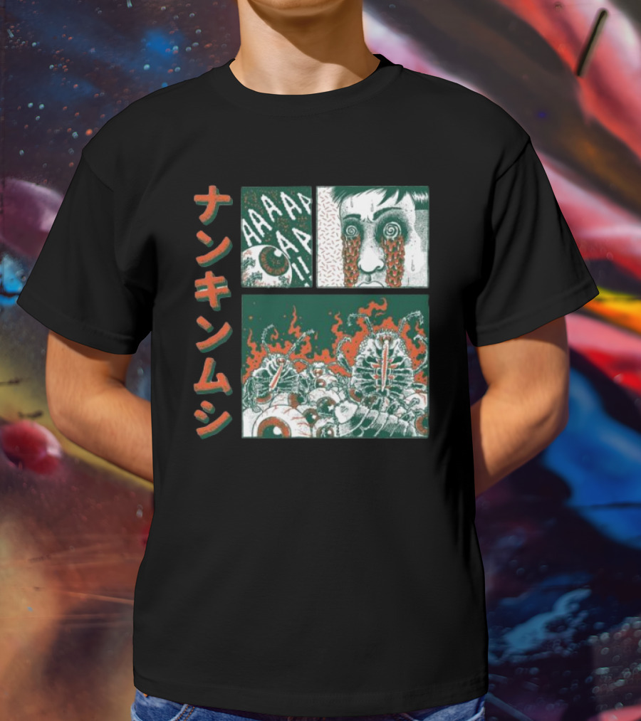 Nankinmushi AAAHHH Bedbugs Attack Horror Manga T-Shirt