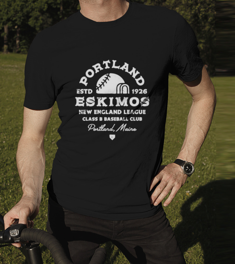 Portland Eskimos Estd 1926 New England League Class B Baseball Club Portland Maine T-Shirt
