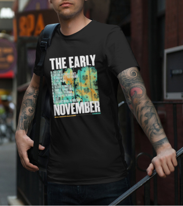 THE EARLY NOVEMBER The Room's Too Cold Tracklist 2003 T-Shirt