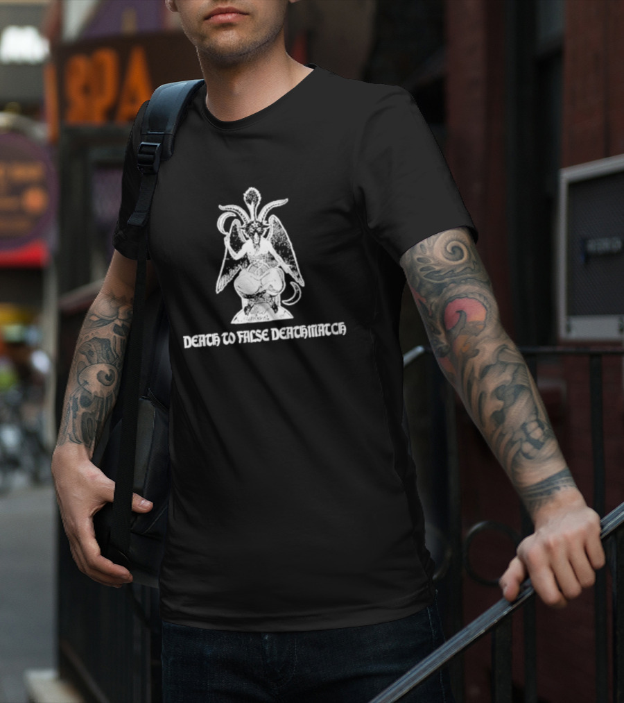 Angel Goat's Head Death To False Deathmatch Mystical Symbolism T-Shirt