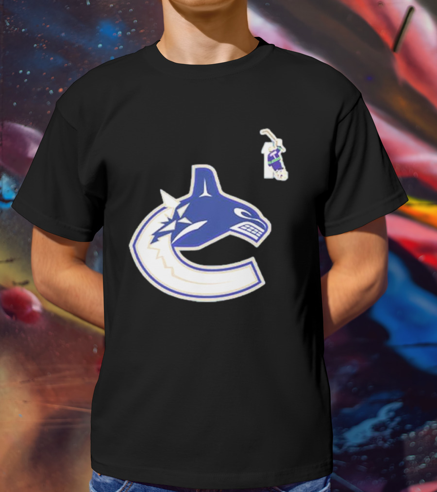 Luongo #1 Vancouver Canucks Orca Logo Ring Of Honour T-Shirt