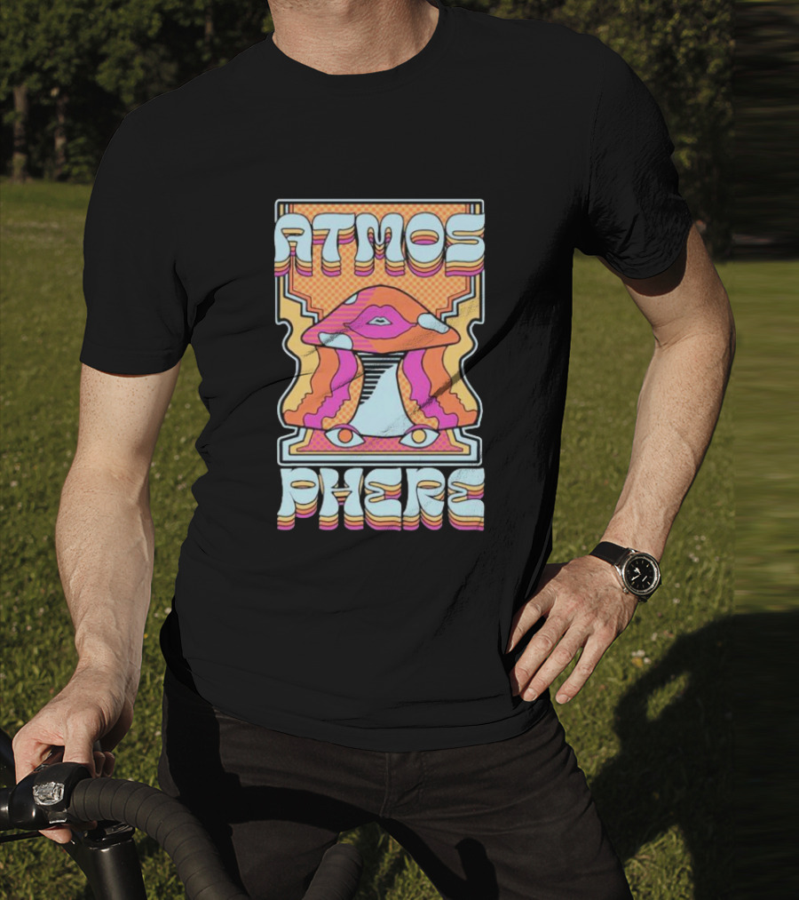 Atmosphere Mushroom Retro Perspective T-Shirt