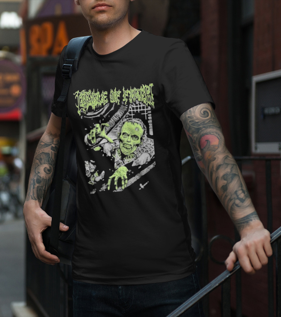 Cradle Of Filth Zombie Breaking Through Wall T-Shirt