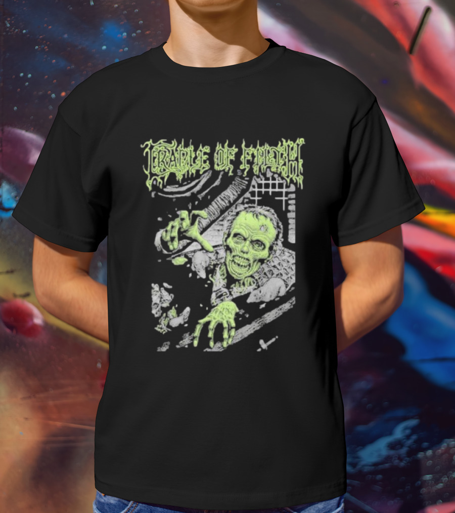 Cradle Of Filth Zombie Breaking Through Wall T-Shirt