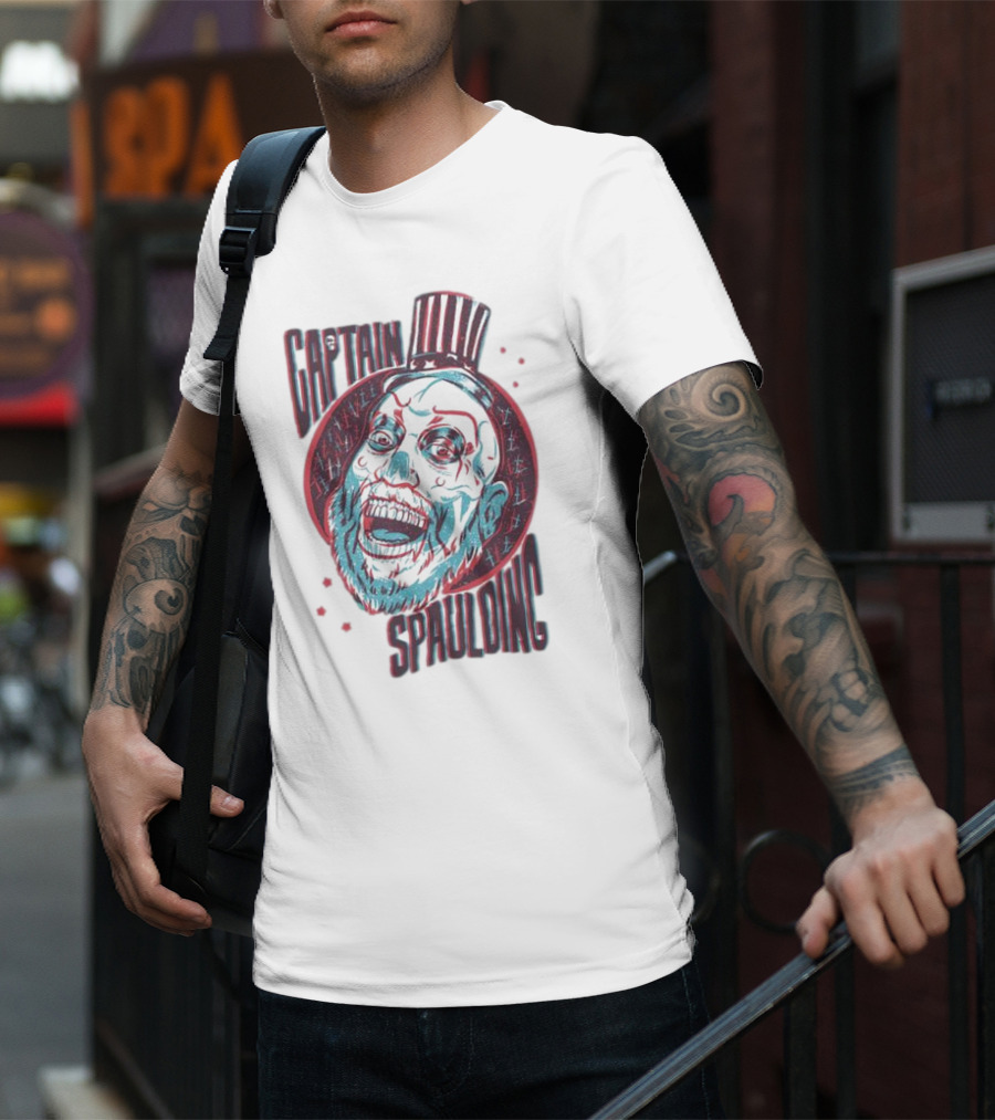 Captain Spaulding 3D Portrait House Of 1000 Corpses T-Shirt