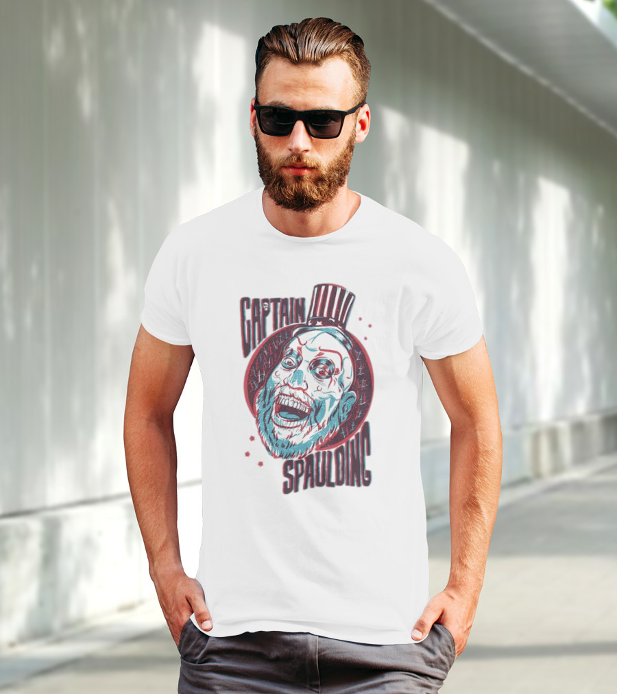 Captain Spaulding 3D Portrait House Of 1000 Corpses T-Shirt