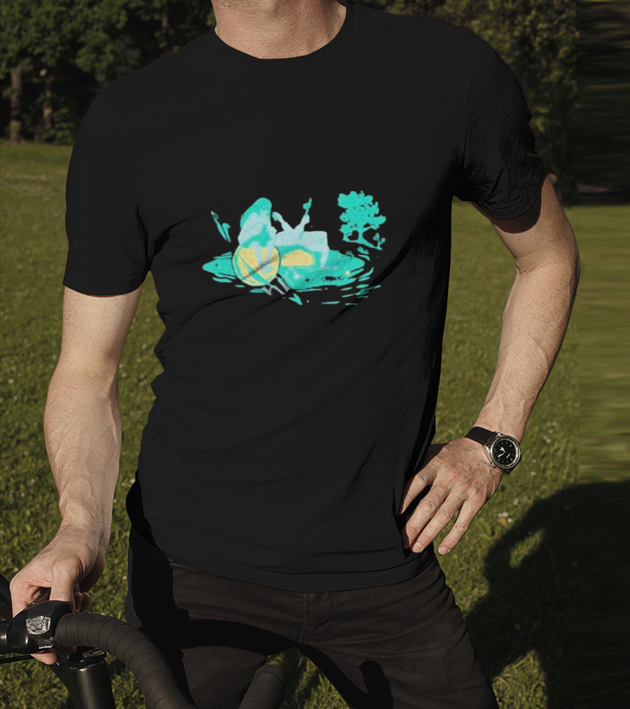 Max Strings Pastel Landscape And Tree T-Shirt
