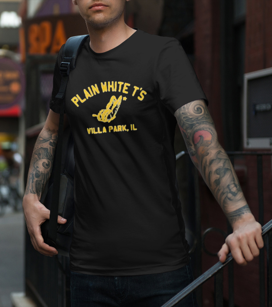 Plain White T’s Villa Park IL Yellow Butterfly T-Shirt