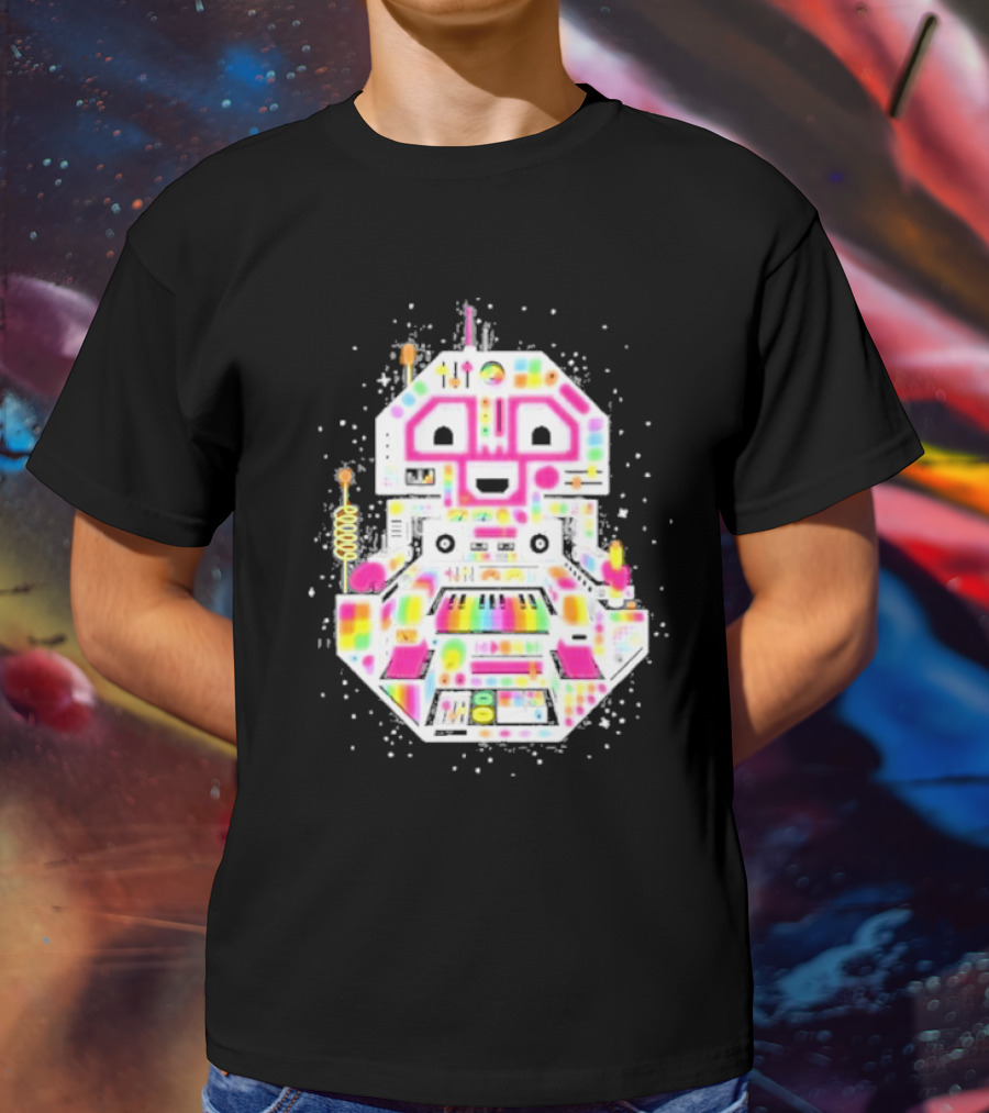STS9 Reflect Refract Neon Robot T-Shirt