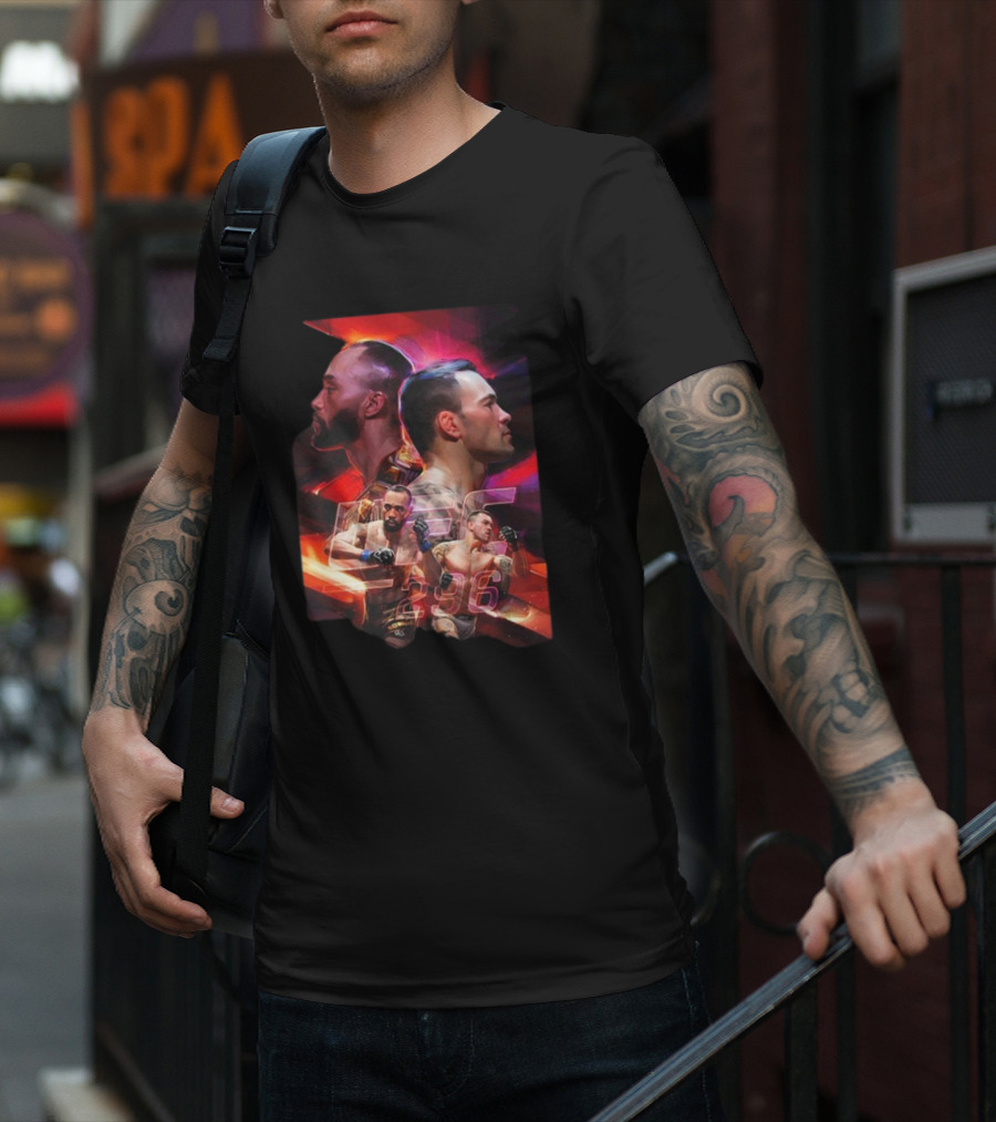UFC 296 Men’s Artist Series Dynamic Portraits T-Shirt