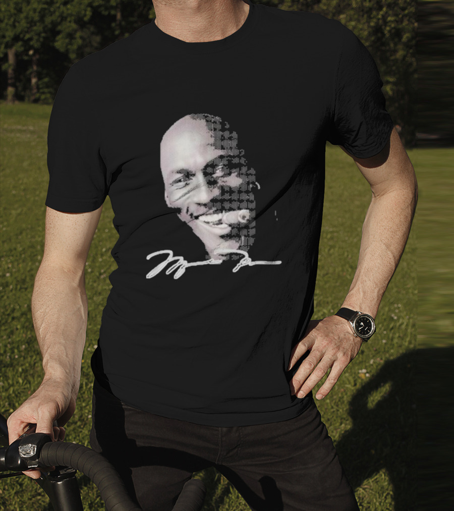 Michael Jordan Iconic Smile With Cigar Signature T-Shirt