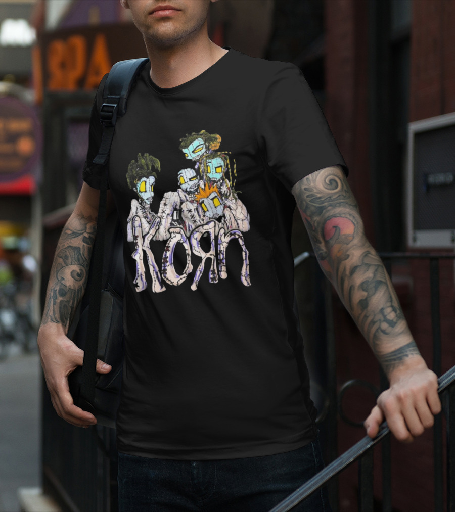Rare Vintage 1999 Korn Issues Zombies Stitch T-Shirt