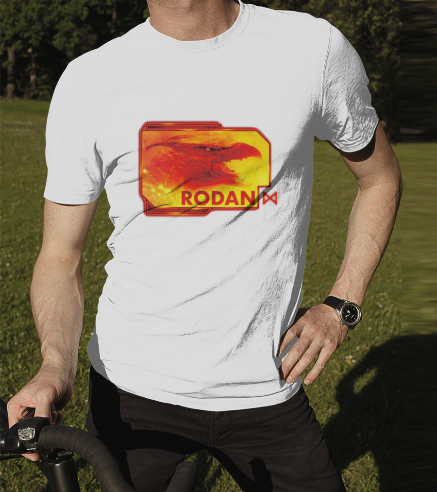 Rodan Monsters Titan Tactical Science Division Fiery Creature Profile T-Shirt