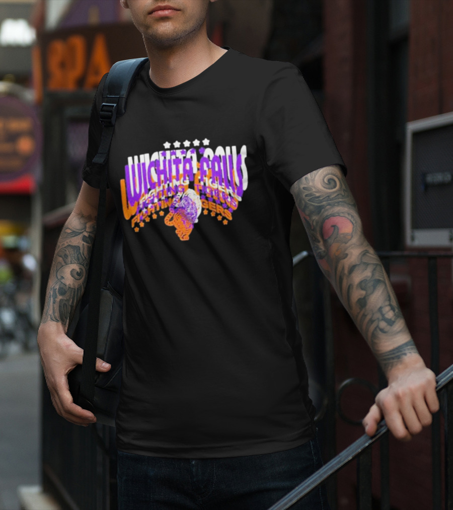 Rose Tylers Wichita Falls Fighting Tigers Stars T-Shirt