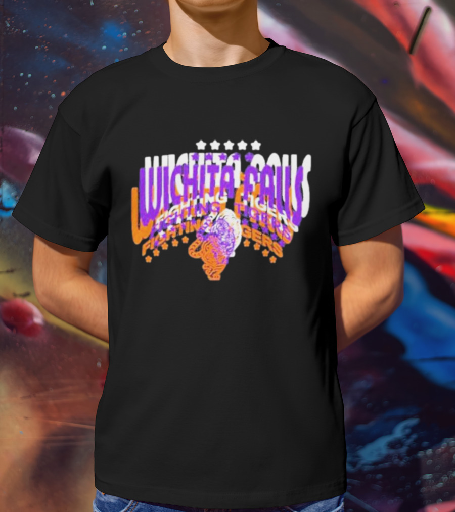 Rose Tylers Wichita Falls Fighting Tigers Stars T-Shirt