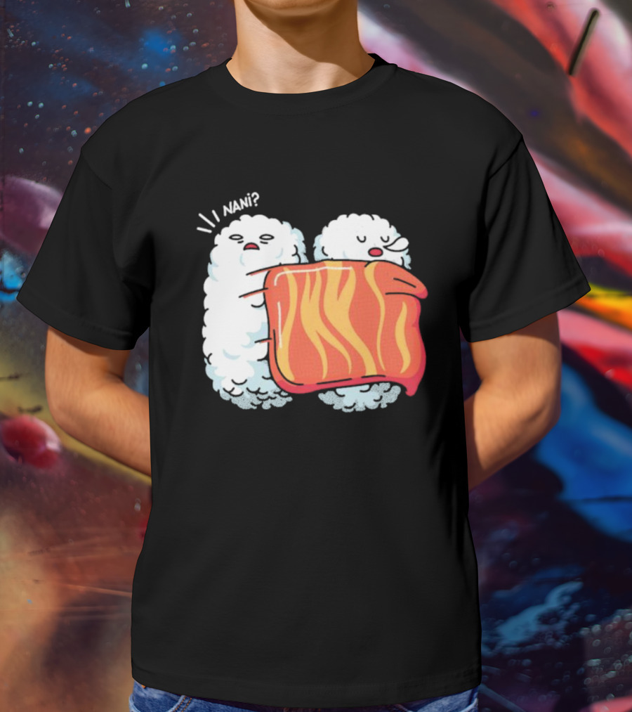 Nani Sleeping Sushi Rice Ball Blanket Surprise T-Shirt