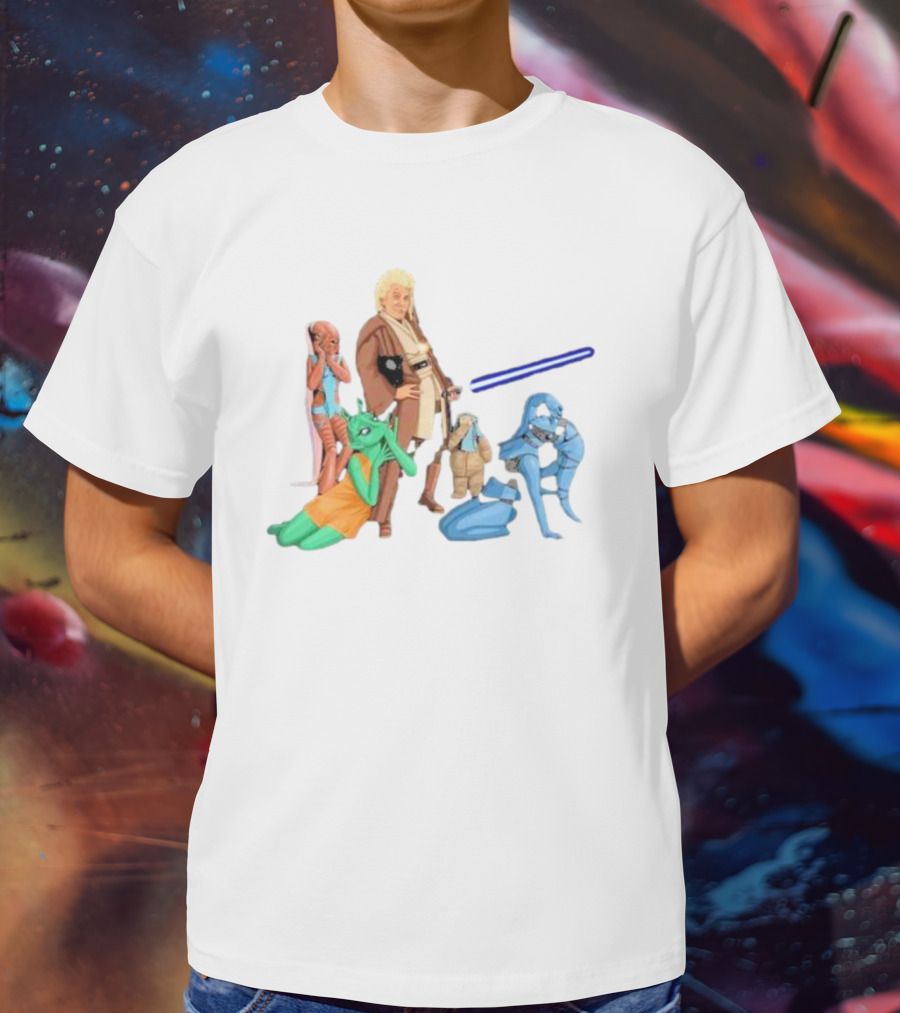 Jedi Flashheart Lightsaber Adventure With Alien Companions T-Shirt