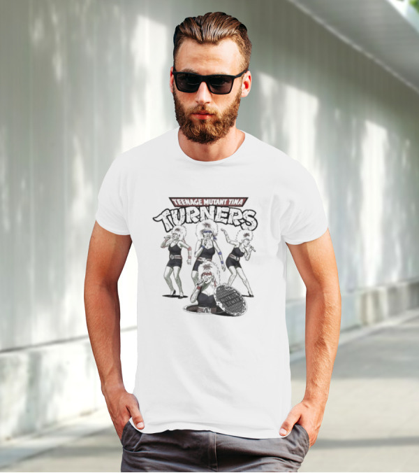 Teenage Mutant Tina Turners Comic Mashup T-Shirt