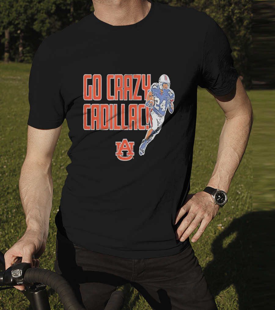 Go Crazy Cadillac Auburn Tigers Football 24 T-Shirt
