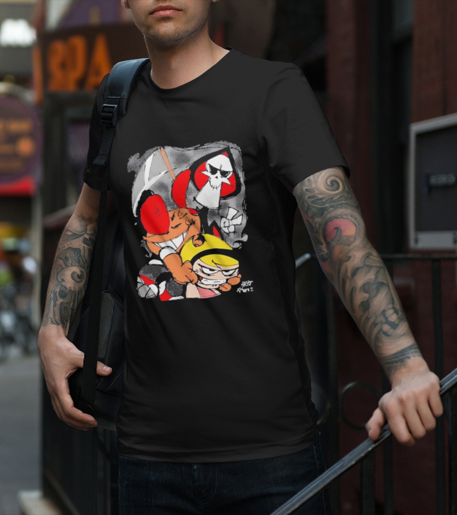 Grim Adventures Billy Mandy Cartoon Network Fan Art Freddy Ramirez T-Shirt