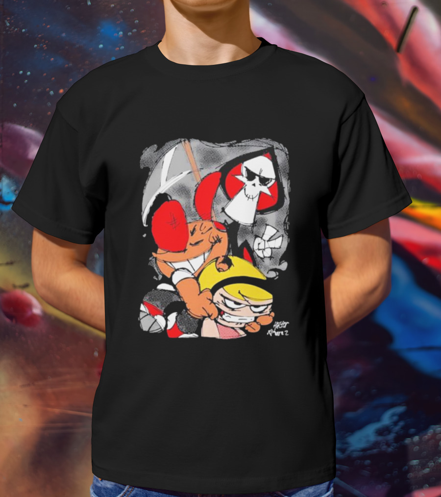 Grim Adventures Billy Mandy Cartoon Network Fan Art Freddy Ramirez T-Shirt