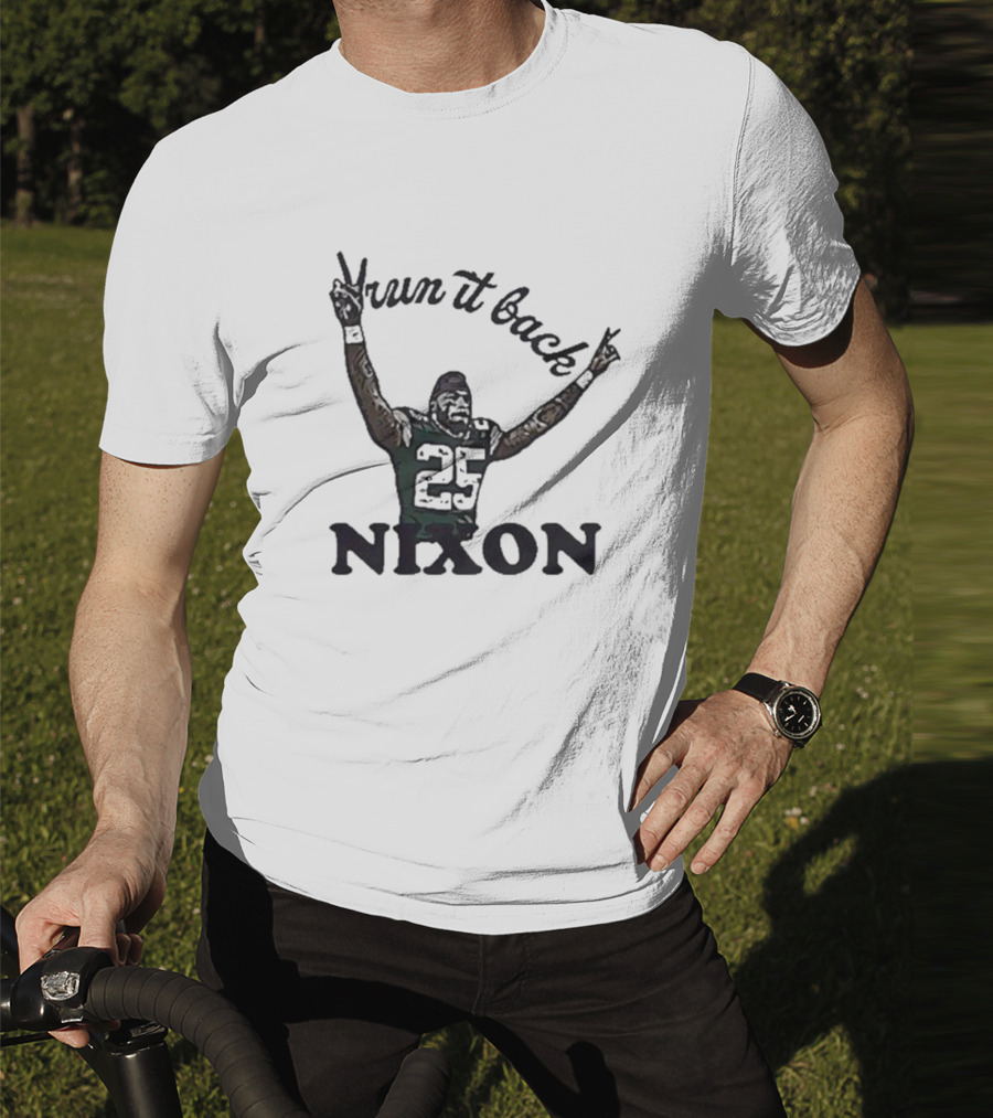Campeche Collective Run It Back Nixon Victory Pose 25 T-Shirt