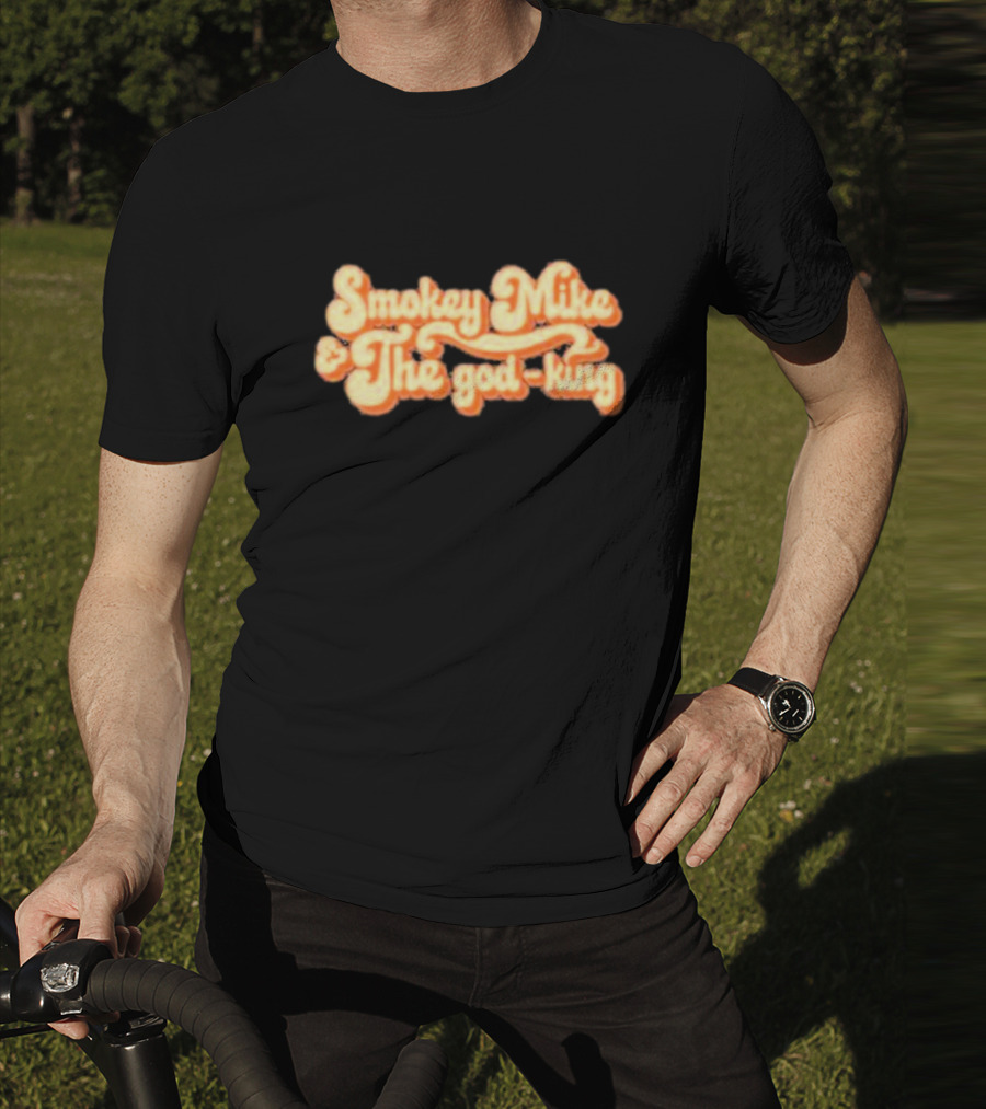 Dailywire Smokey Mike And The God-king Retro Script T-Shirt