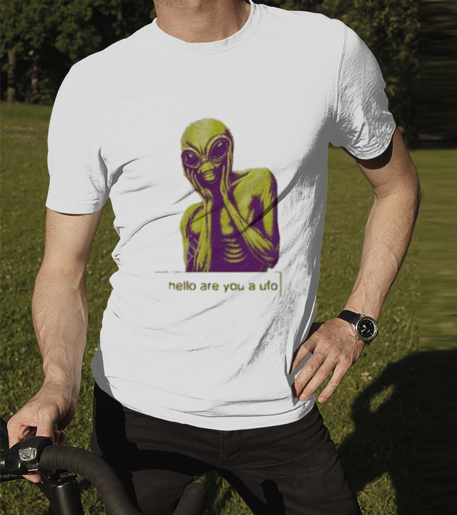 Dogecore Alien Hello Are You A UFO T-Shirt
