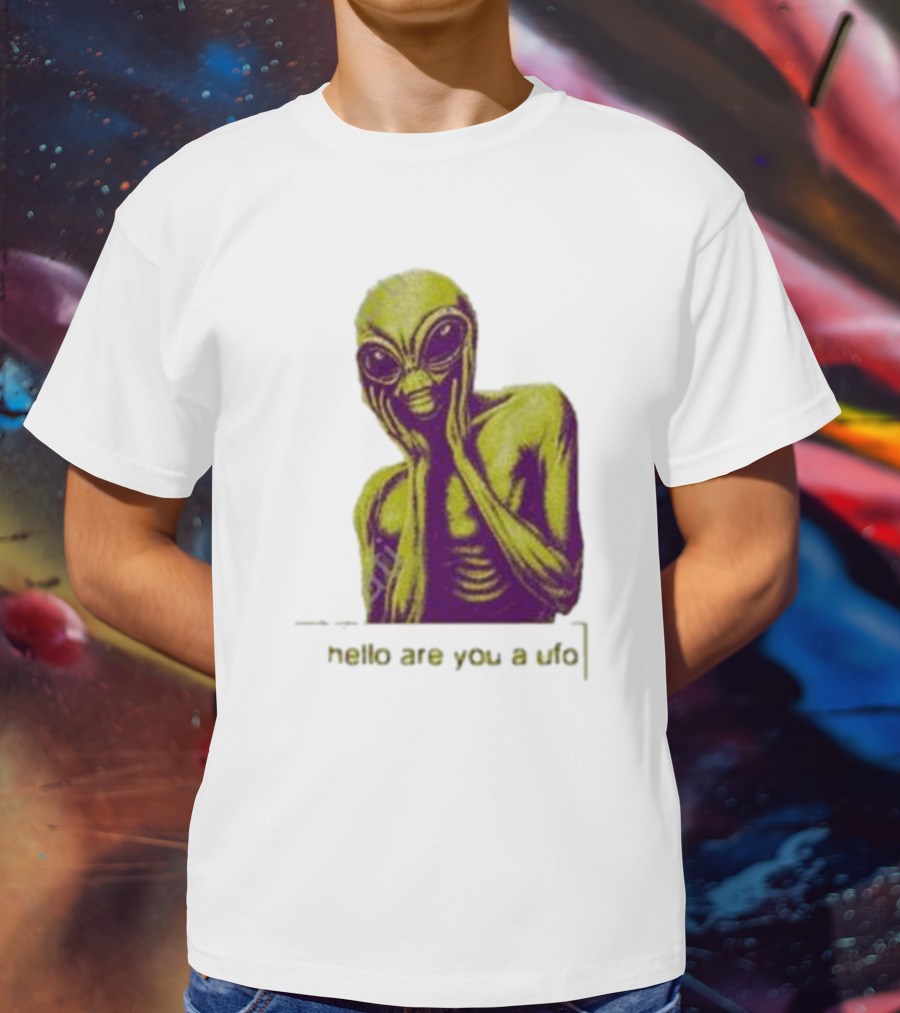 Dogecore Alien Hello Are You A UFO T-Shirt