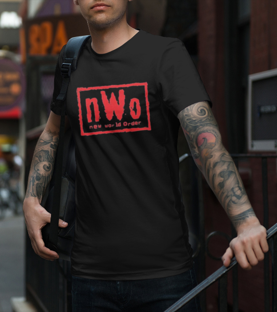 NWO New World Order Red Iconic Logo Youth 500 Level T-Shirt