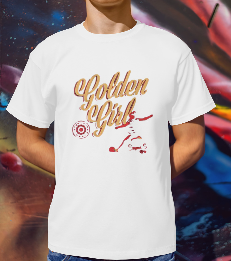 Portland Thorns Sophia Smith Golden Girl Soccer Motif T-Shirt