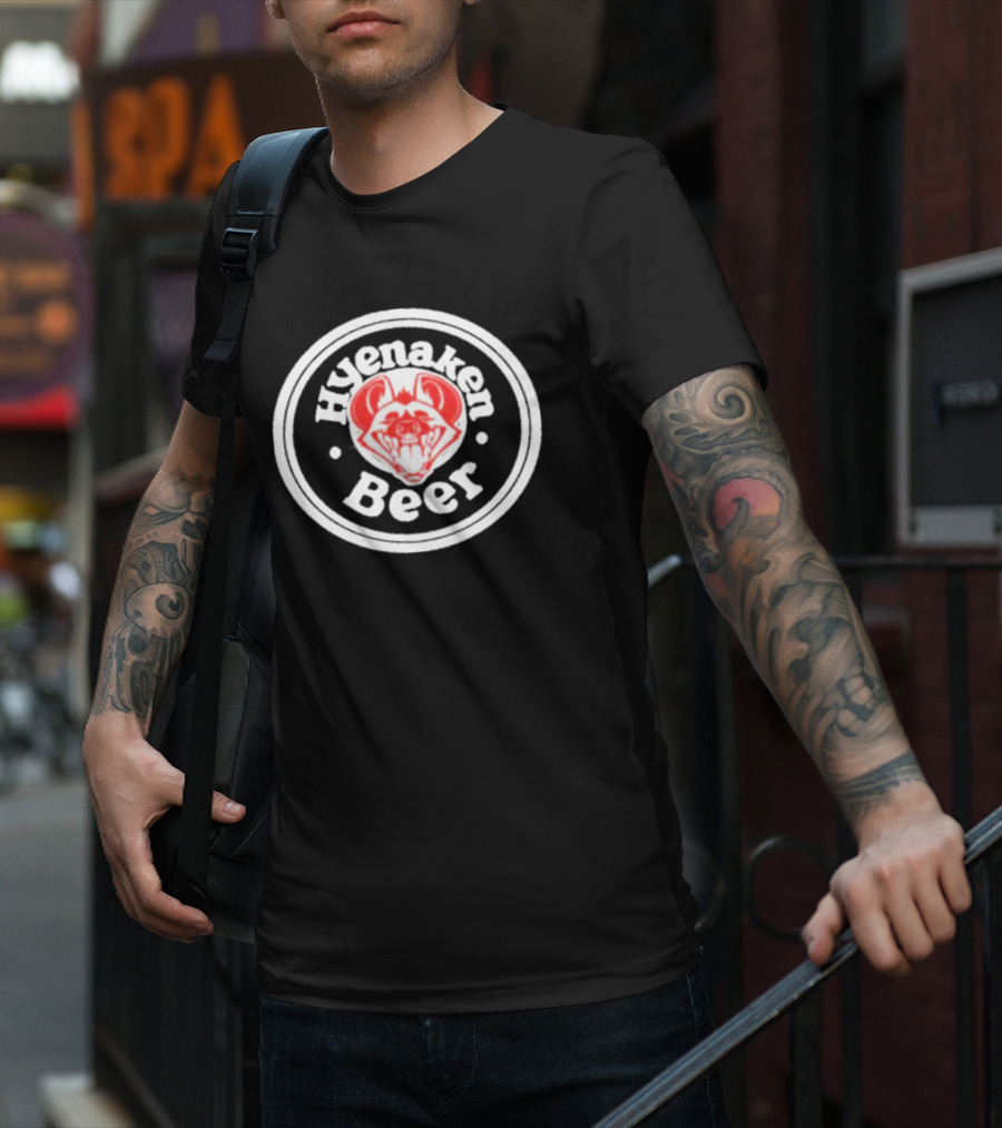 Spotgideon Hyenaken Beer Furaffinity Hyena T-Shirt