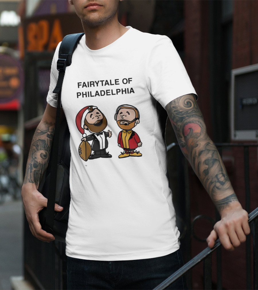 Fairytale Of Philadelphia Jason Kelce Travis Kelce Football Cartoon T-Shirt