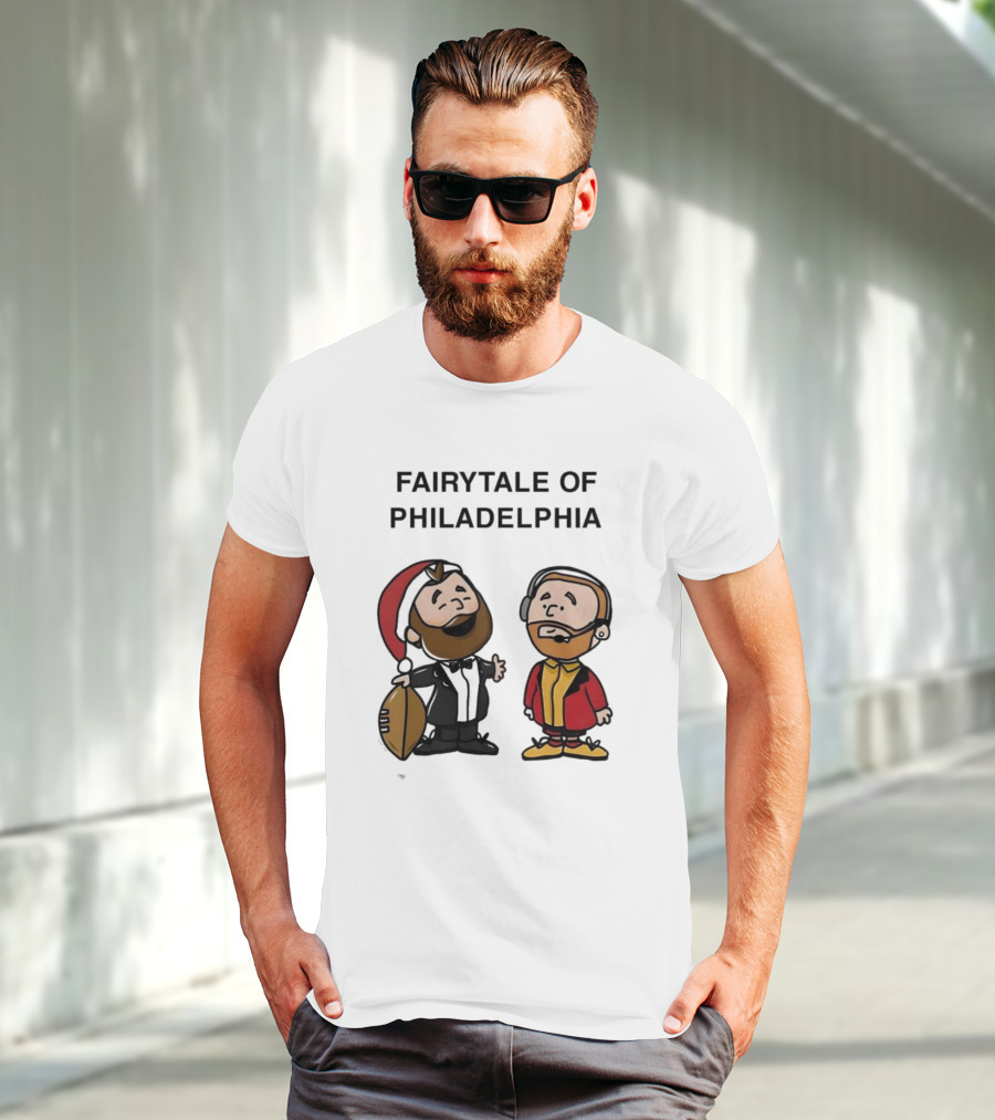 Fairytale Of Philadelphia Jason Kelce Travis Kelce Football Cartoon T-Shirt