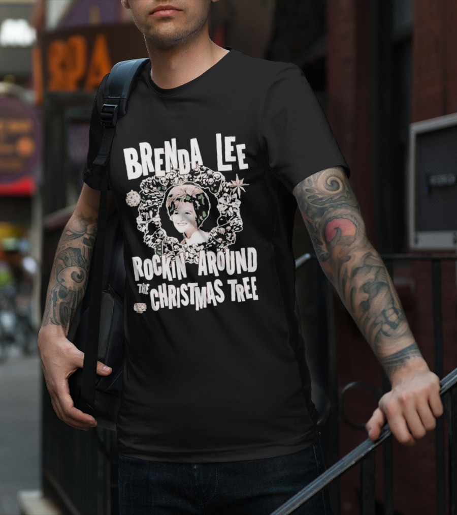 Brenda Lee Rockin’ Around The Christmas Tree Wreath T-Shirt