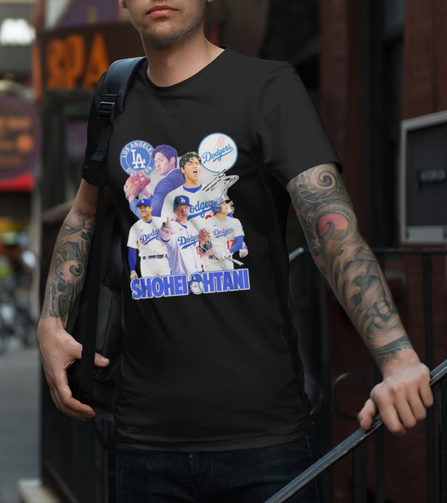 Los Angeles Dodgers Shohei Ohtani Dodger Stadium Arrival T-Shirt