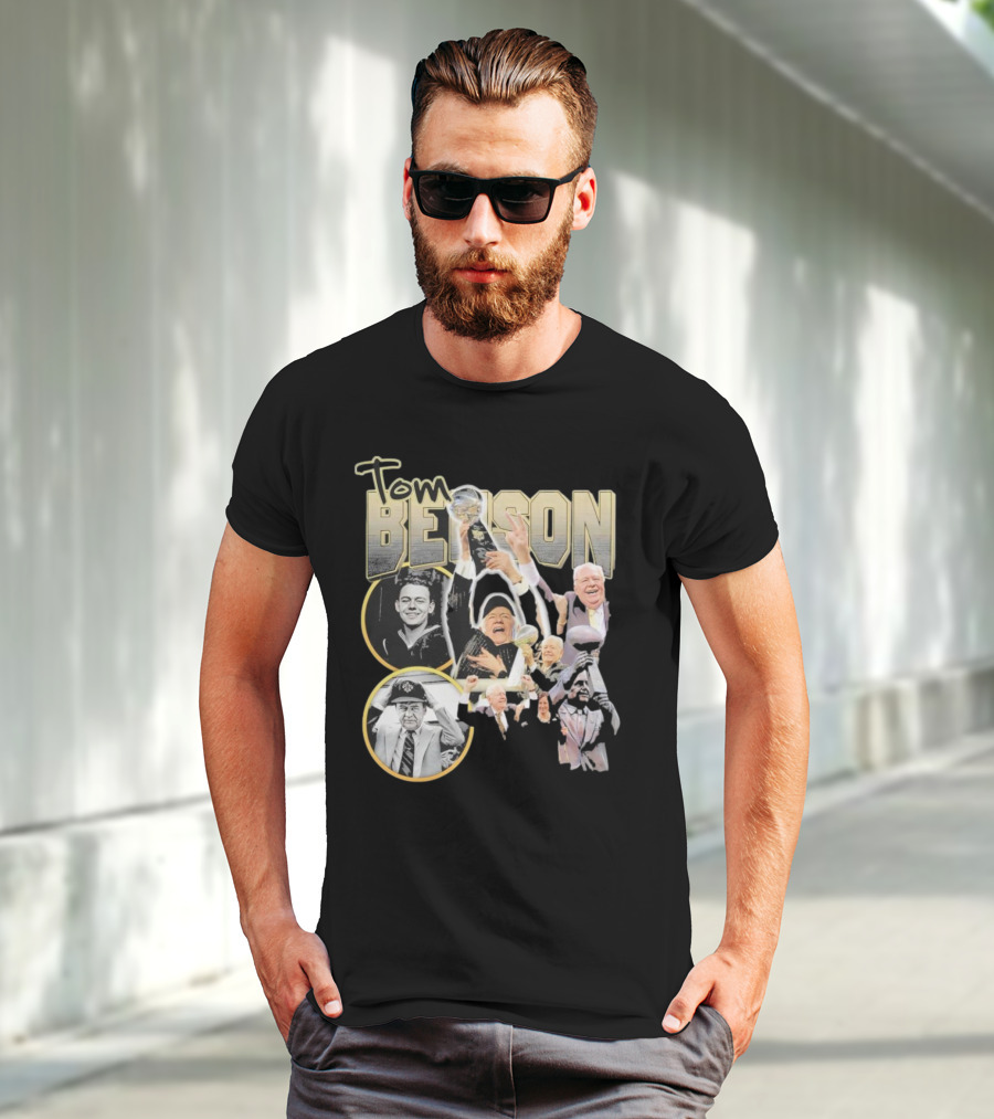 Tom Benson Legacy Celebration With Iconic Trophy Moments T-Shirt