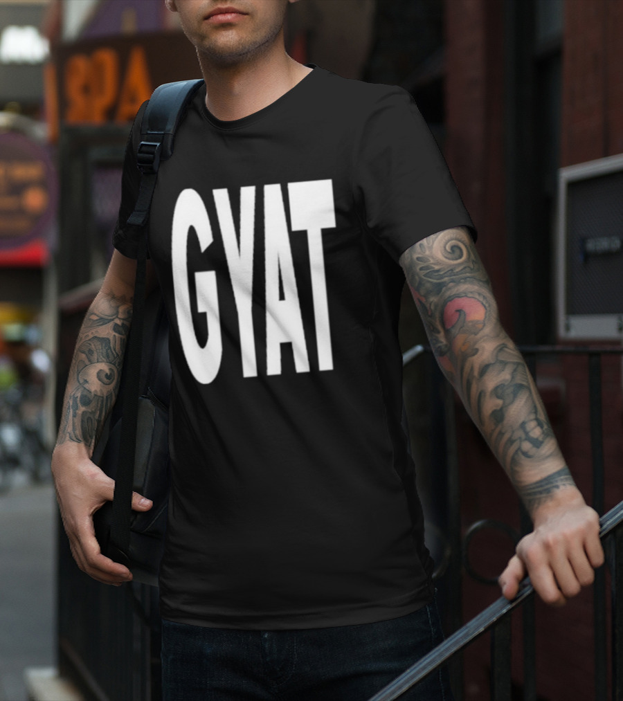 Revive Gyat Bold Statement Text White T-Shirt