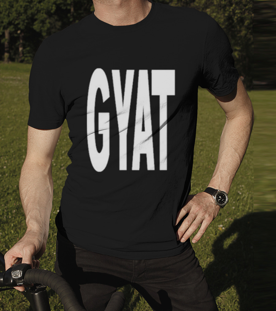Revive Gyat Bold Statement Text White T-Shirt