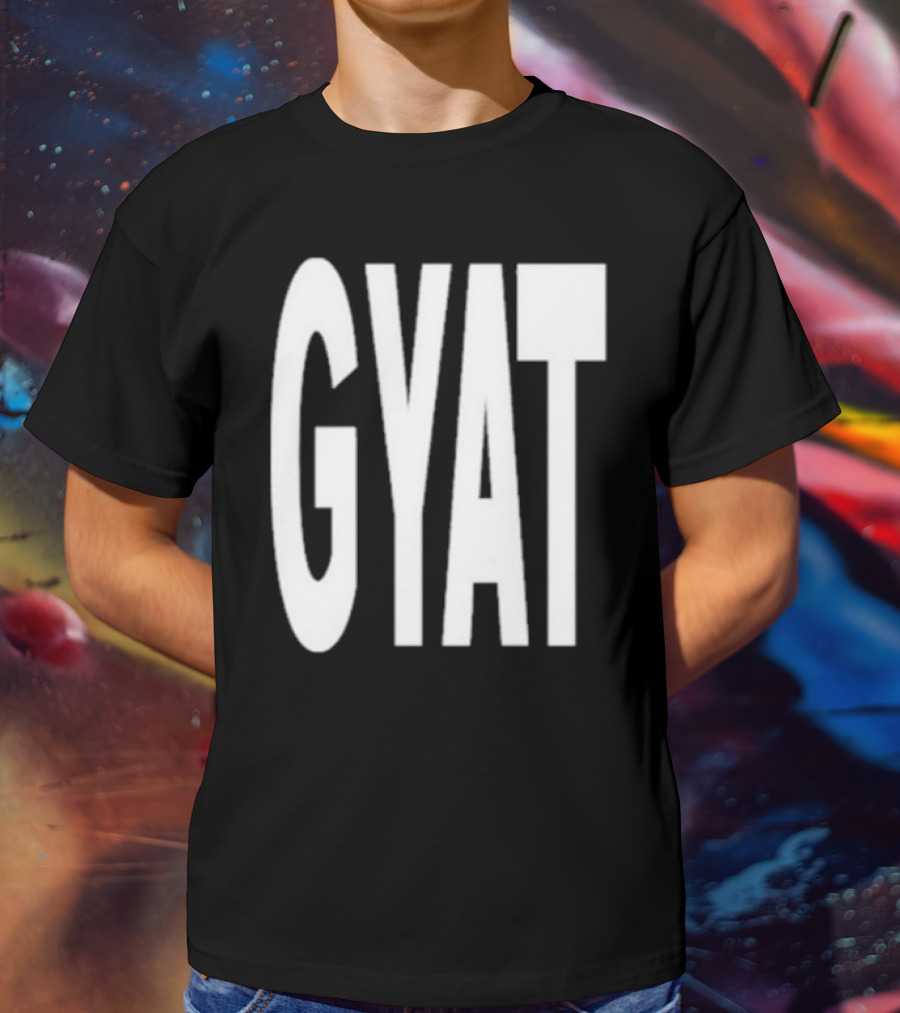 Revive Gyat Bold Statement Text White T-Shirt