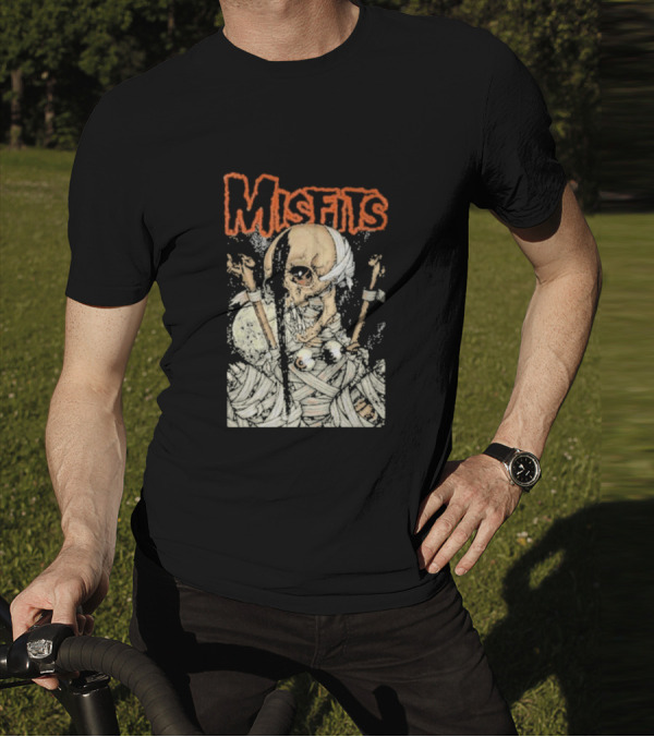 Misfits Pushead Vampire Skeleton Mummy Wrappings T-Shirt
