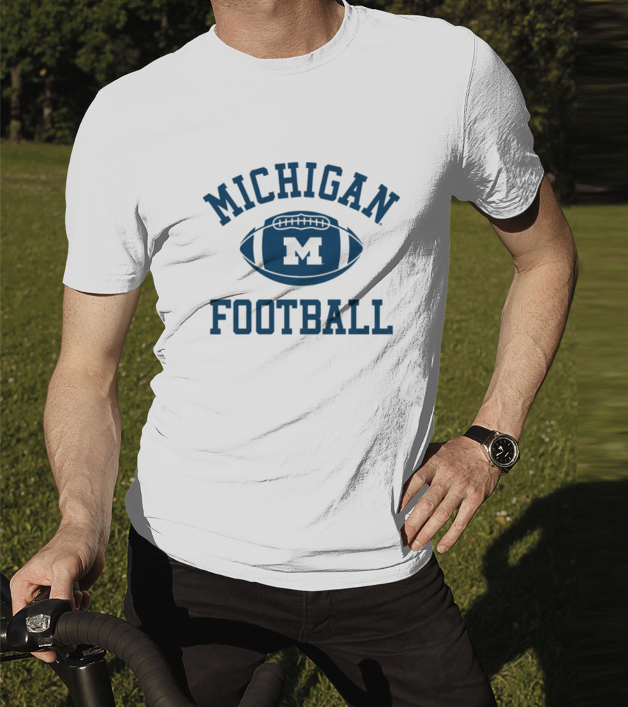 Michigan Football Vintage 1970s Inspiration Ringer T-Shirt