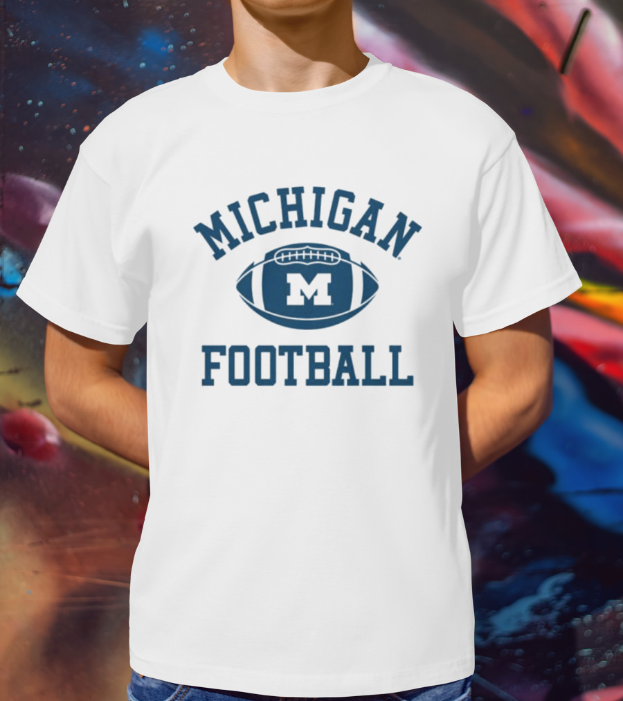 Michigan Football Vintage 1970s Inspiration Ringer T-Shirt