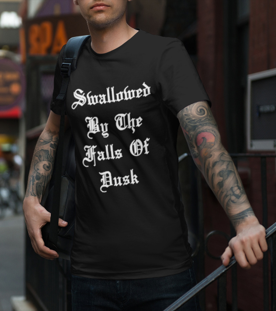 Swallowed By The Falls Of Dusk Darkness Journeys T-Shirt