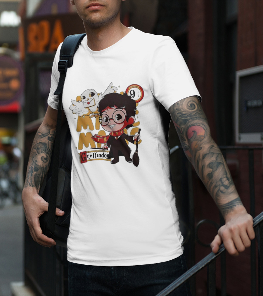 Quality Magic Boy Gryffindor Platform 9¾ Owl Wizard T-Shirt