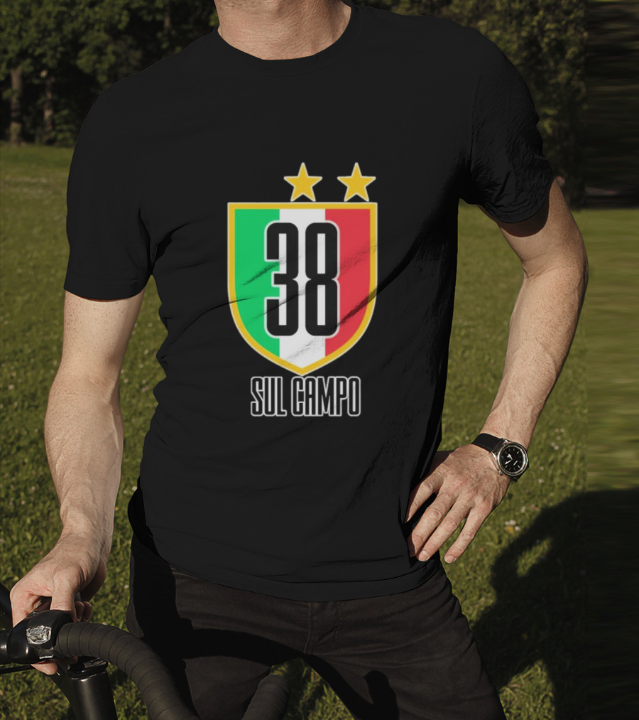Sul Campo 38 Italy Shield With Stars T-Shirt