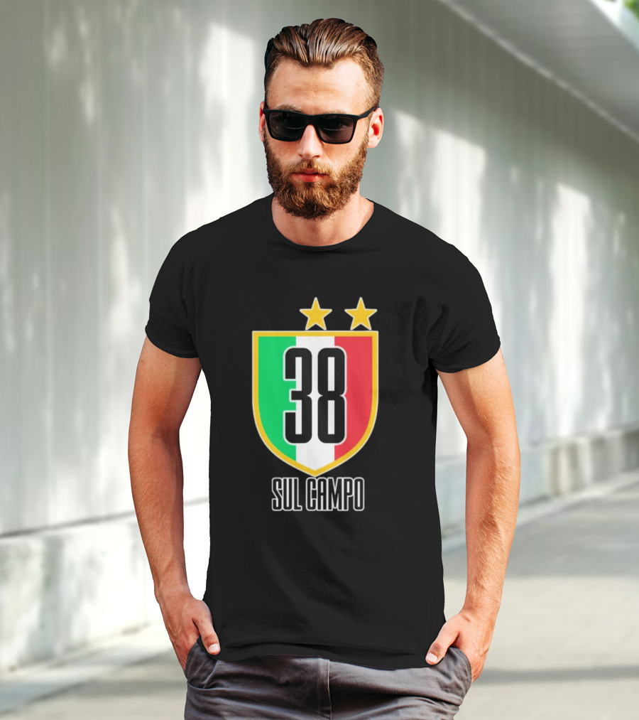 Sul Campo 38 Italy Shield With Stars T-Shirt